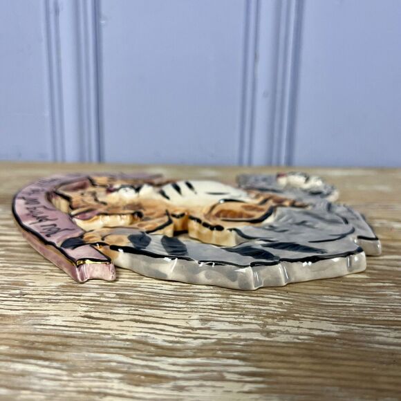 Vtg You Bring Out The Kitten In Me Blue Sky Ceramic Cat Wall Art Goldminc 2002 - Picture 16 of 16